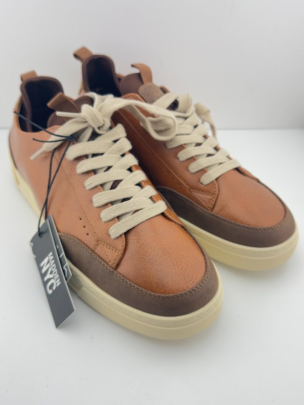 Madden NYC Men's Markk Casual Brown Sneakers Comfort Foam Insole Size 10.5